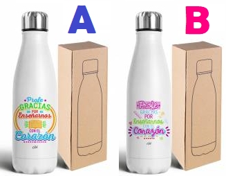 Botella mensaje especial profes